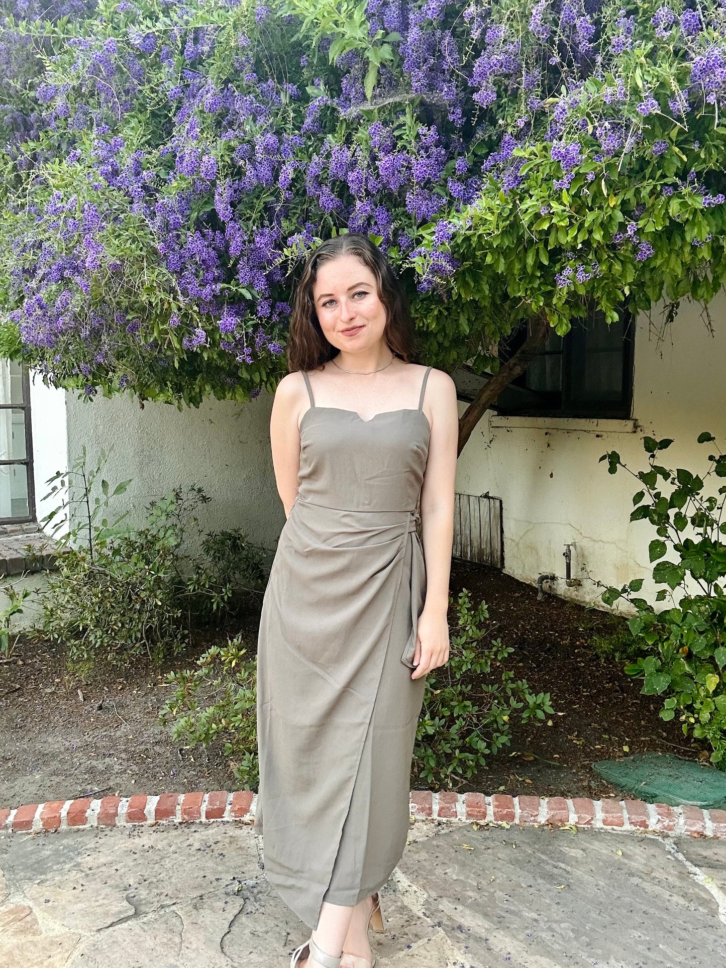 Petite Midi Dress - Smokey Sage