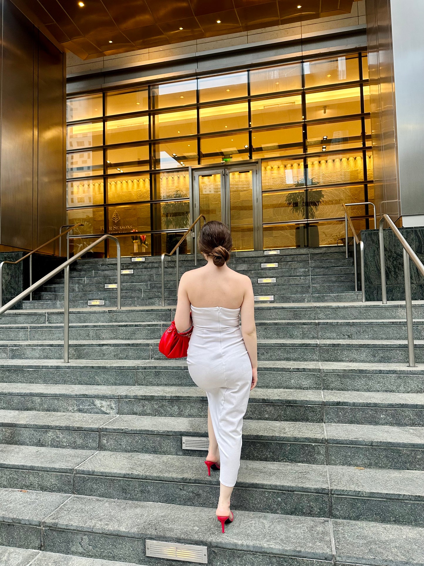 Petite Wrap Tube Maxi Dress - White