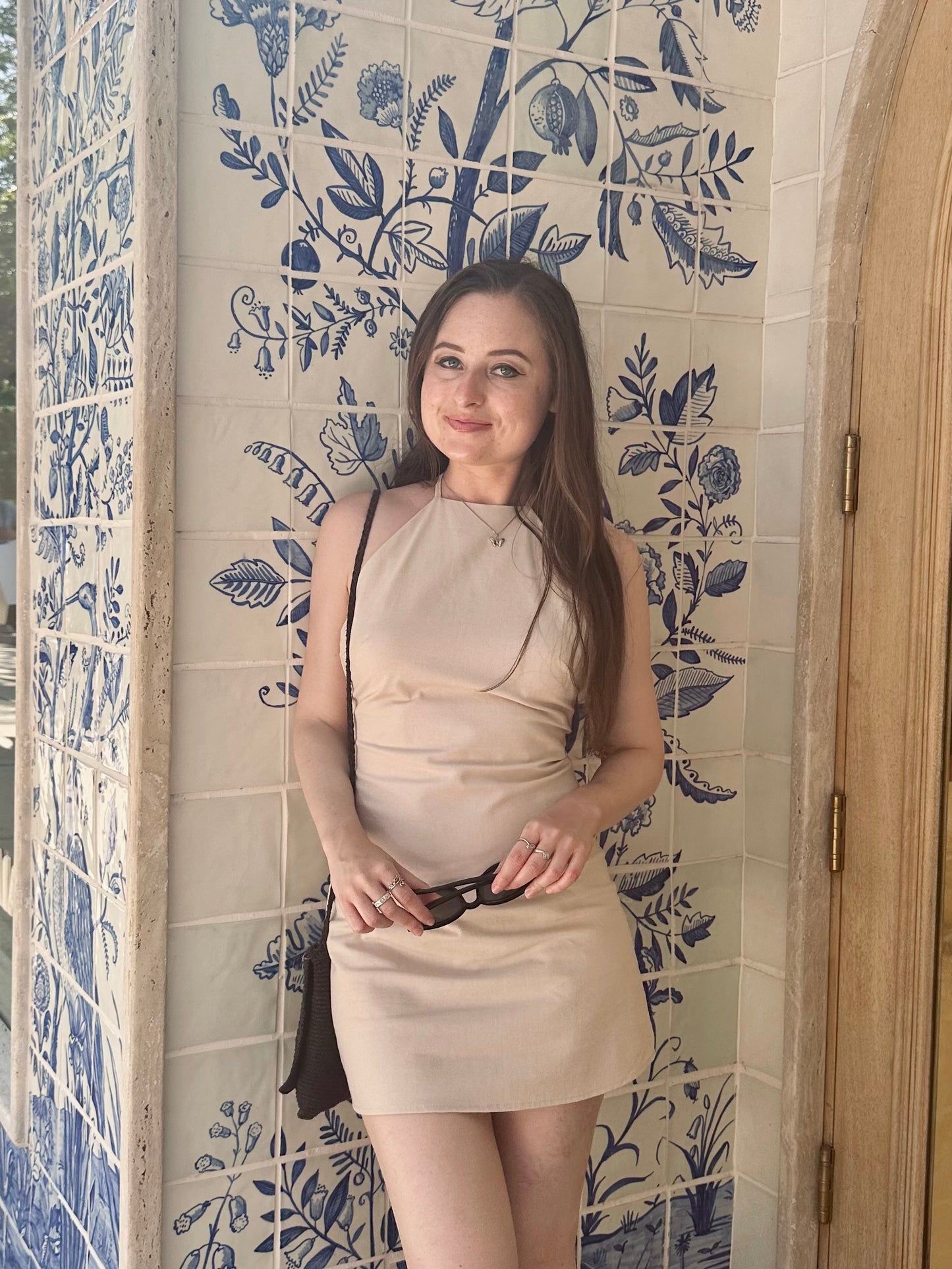 The Isla Apricot Mini Dress