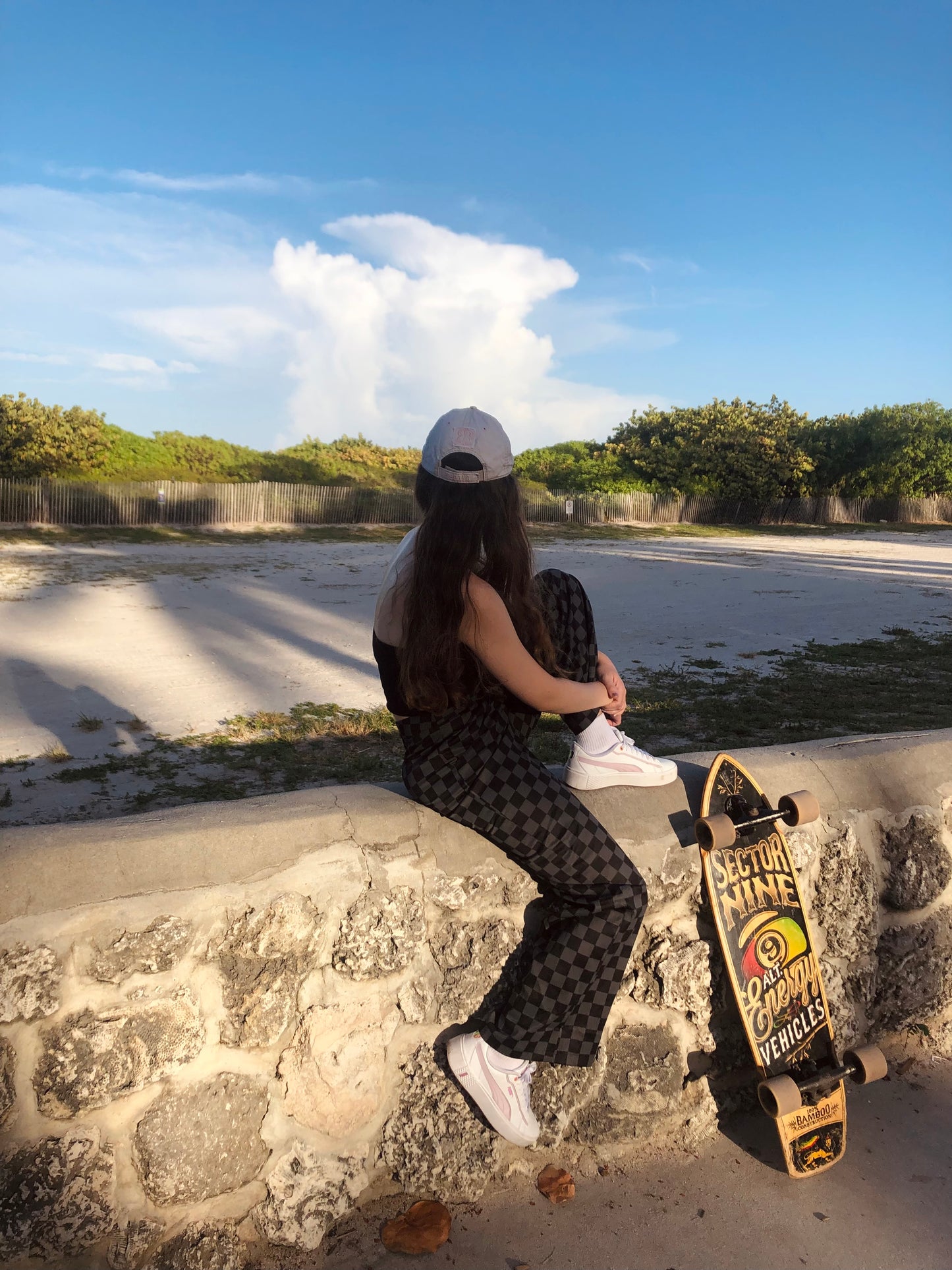 Petite Checkerboard Pants – High Waisted Streetwear Style