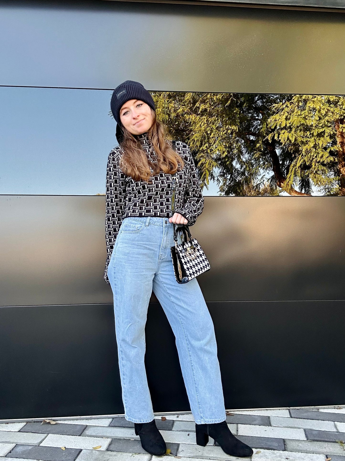 Petite High Rise Straight Leg Boyfriend Jeans