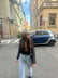 Petite High Rise Straight Leg Boyfriend Jeans main image 0