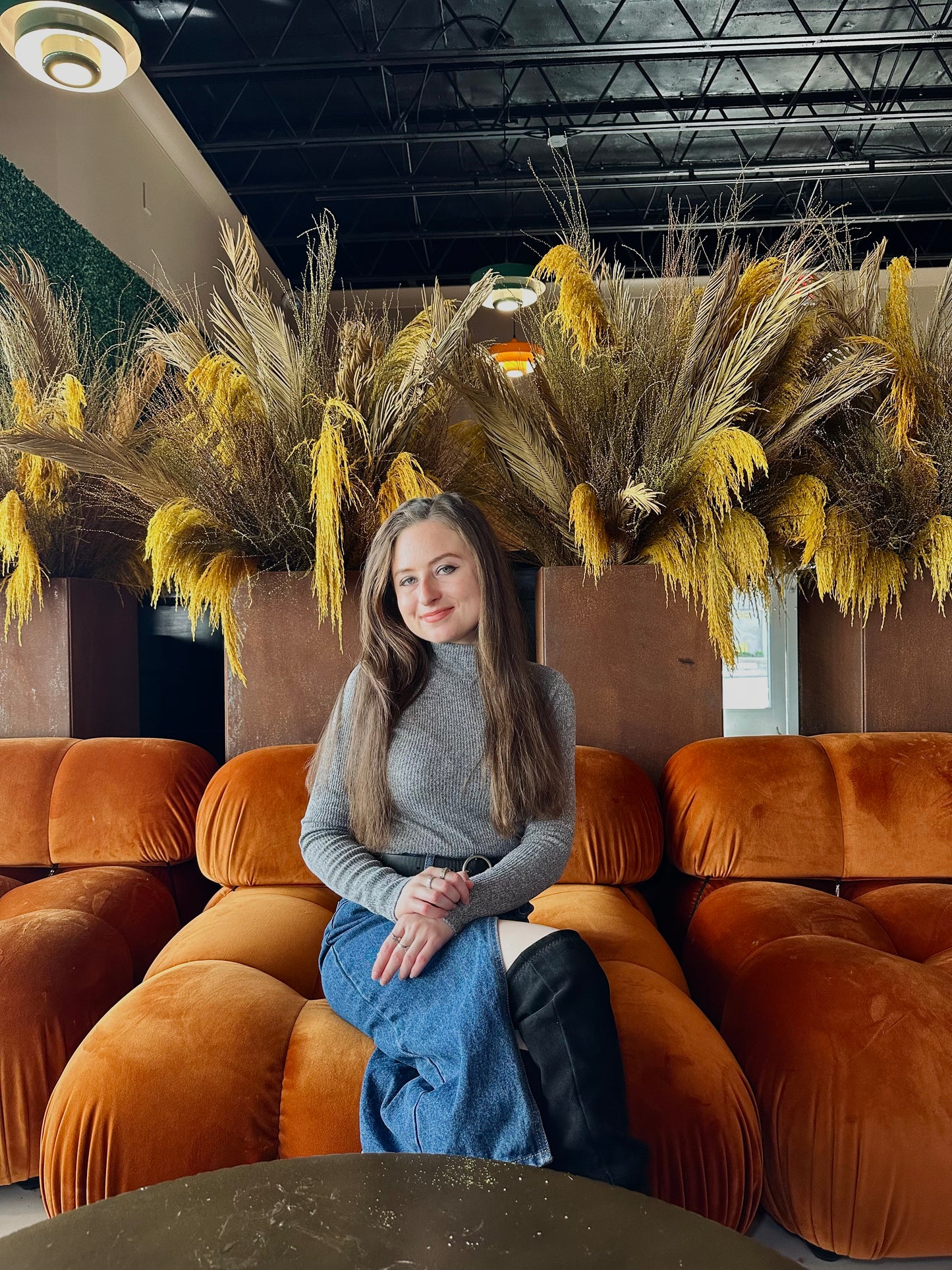 Petite Denim Midi Skirt