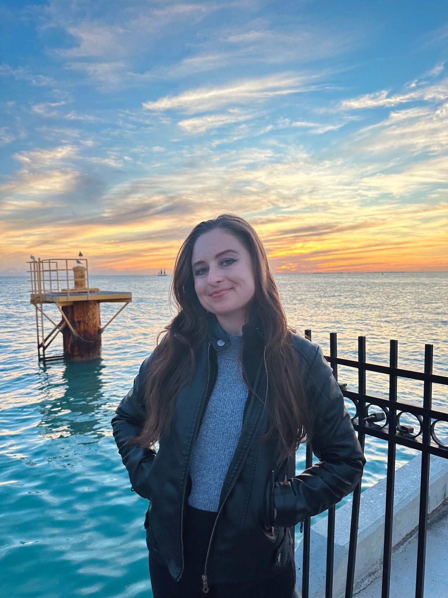 Women's Faux Leather Jacket - Black